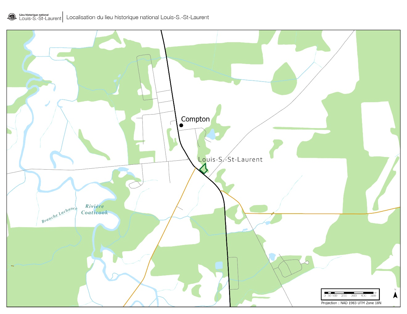 Figure 10. Louis S. St-Laurent NHS location.
