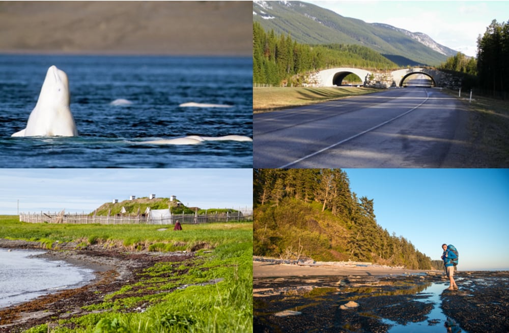 Photographs of some Parks Canada sites